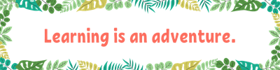 LEarning s an adventure graphic